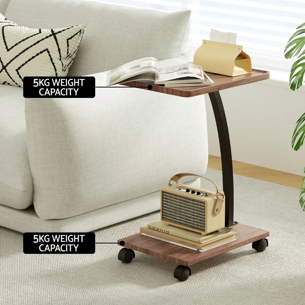 Artiss Coffee Table C Shaped - Mekamart Australia