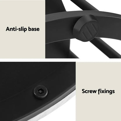 Artiss Coffee Table 2-Tier Round Marble Effect - Mekamart Australia