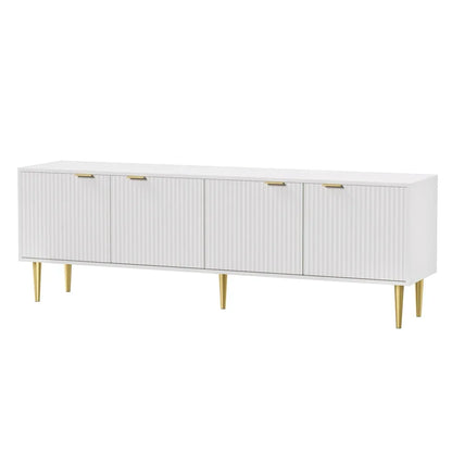 Artiss TV Cabinet Entertainment Unit Stand Storage 180CM White - Mekamart Australia