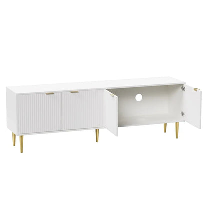 Artiss TV Cabinet Entertainment Unit Stand Storage 180CM White - Mekamart Australia