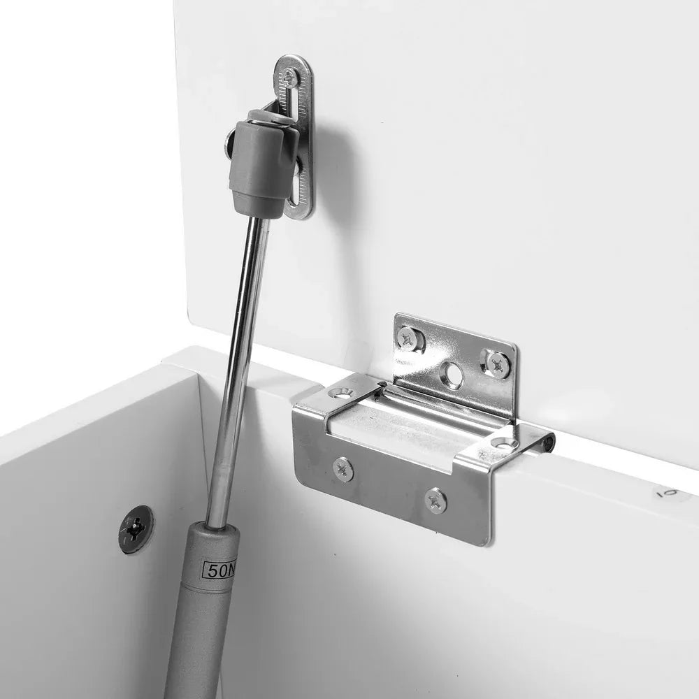 Artiss Storage Ottoman Blanket Box 140cm Fluted Grey - Mekamart Australia