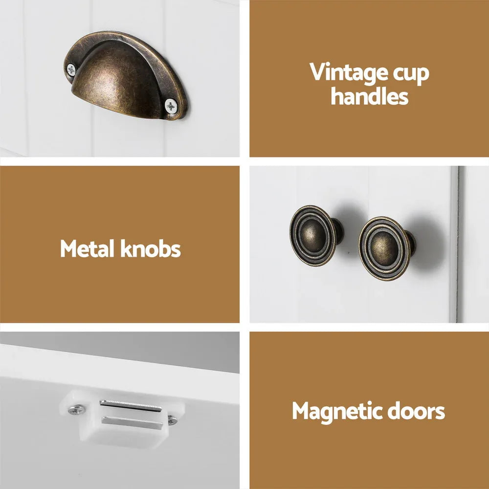 Artiss Buffet Sideboard Cupboard Cabinet White - Mekamart Australia