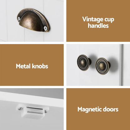 Artiss Buffet Sideboard Cupboard Cabinet White - Mekamart Australia