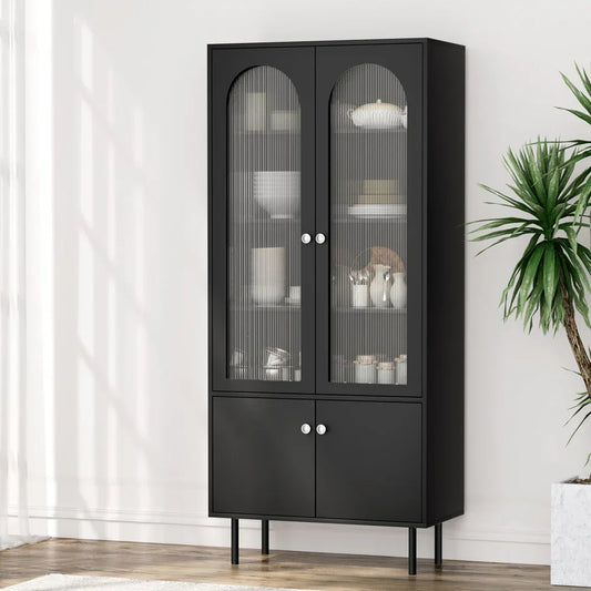Artiss Buffet Sideboard Cupboard Cabinet Black - Mekamart Australia
