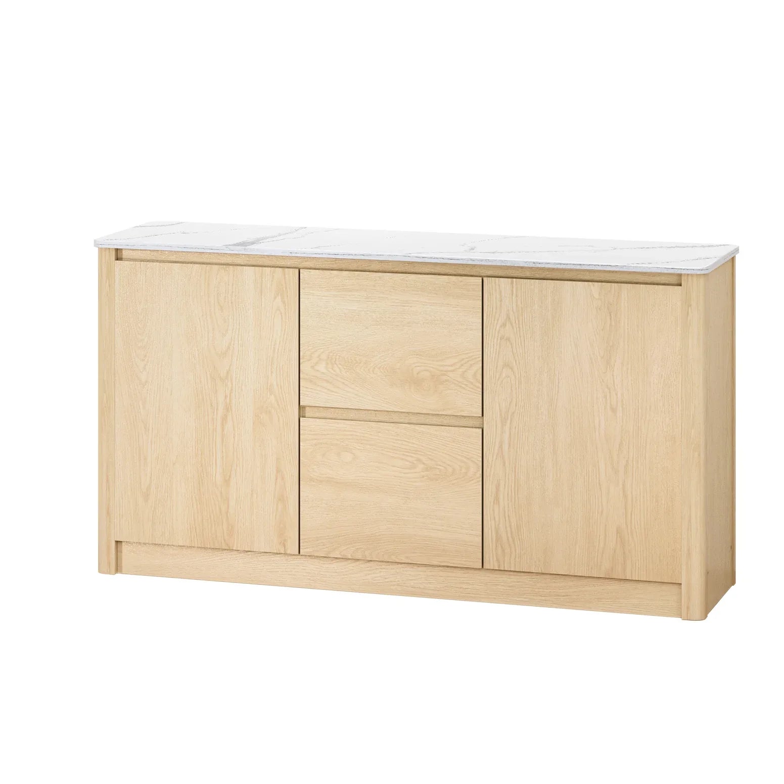 Artiss Buffet Sideboard Marble Style Tabletop - Pine - Mekamart Australia