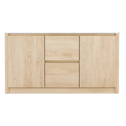 Artiss Buffet Sideboard Marble Style Tabletop - Pine - Mekamart Australia