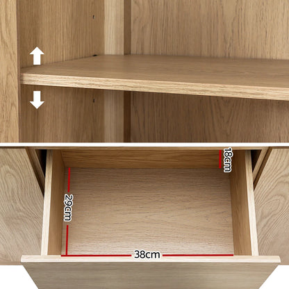 Artiss Buffet Sideboard Marble Style Tabletop - Pine - Mekamart Australia