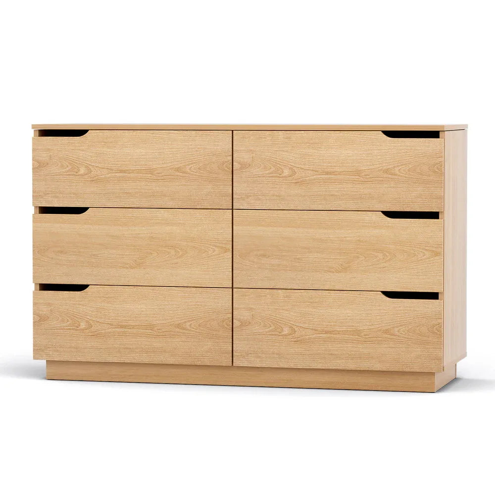 Artiss 6 Chest of Drawers Dresser Table Pine