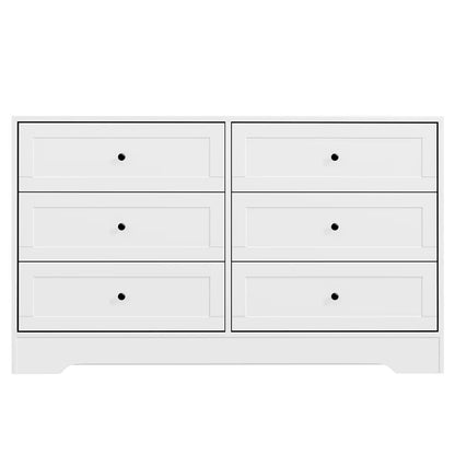 Artiss 6 Chest of Drawers - LEIF White - Mekamart Australia