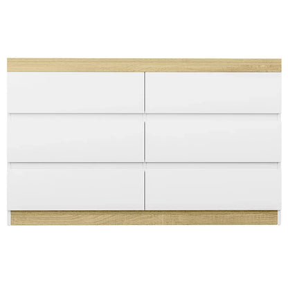 Artiss 6 Chest of Drawers Cabinet Dresser Table Tallboy Storage Bedroom White - Mekamart Australia