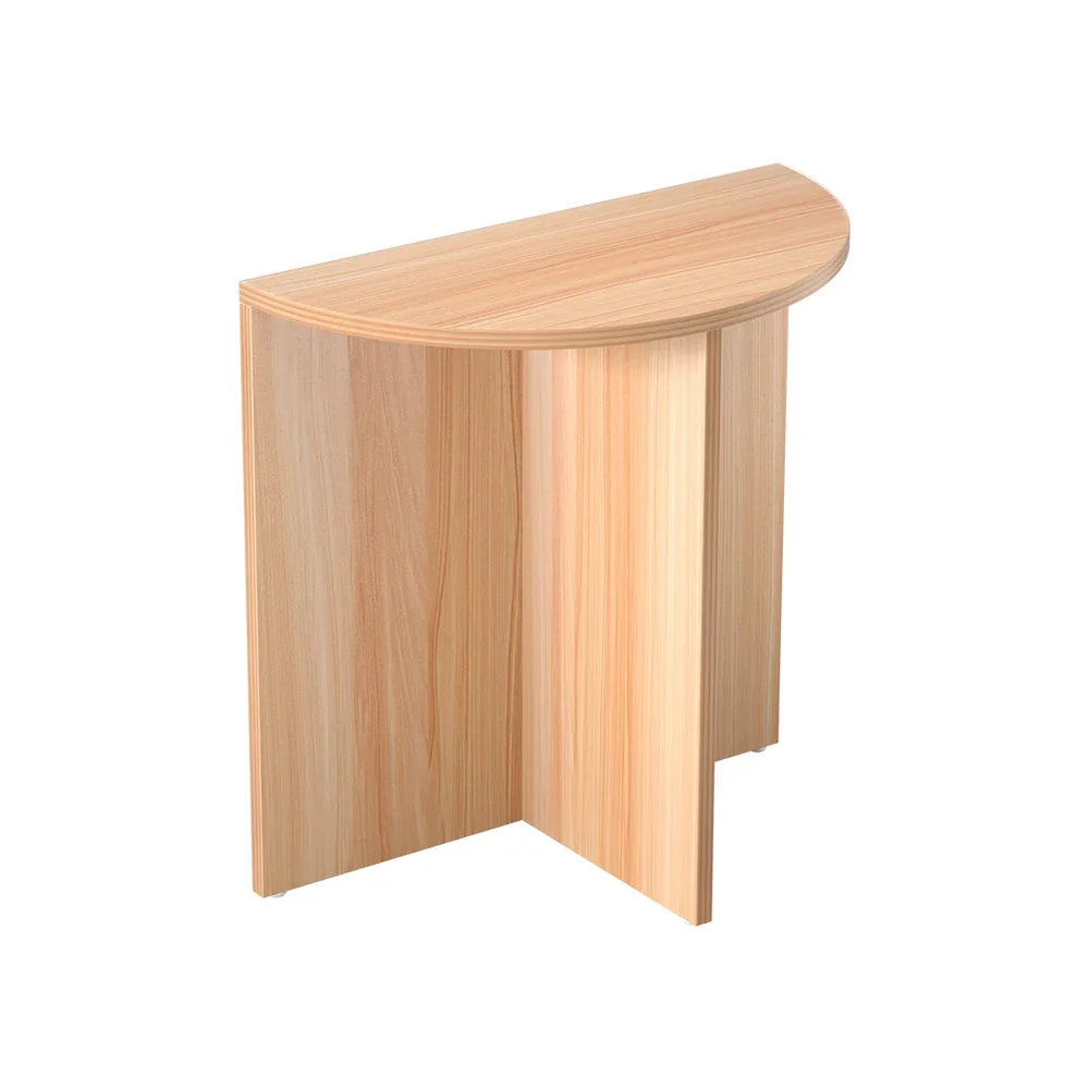 Artiss Coffee Table Semi-circle 48CM Pine Elva - Mekamart Australia