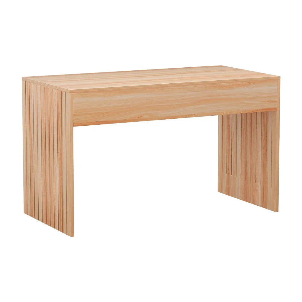 Artiss Coffee Table Rectangle Fluted Side 100CM - Mekamart Australia