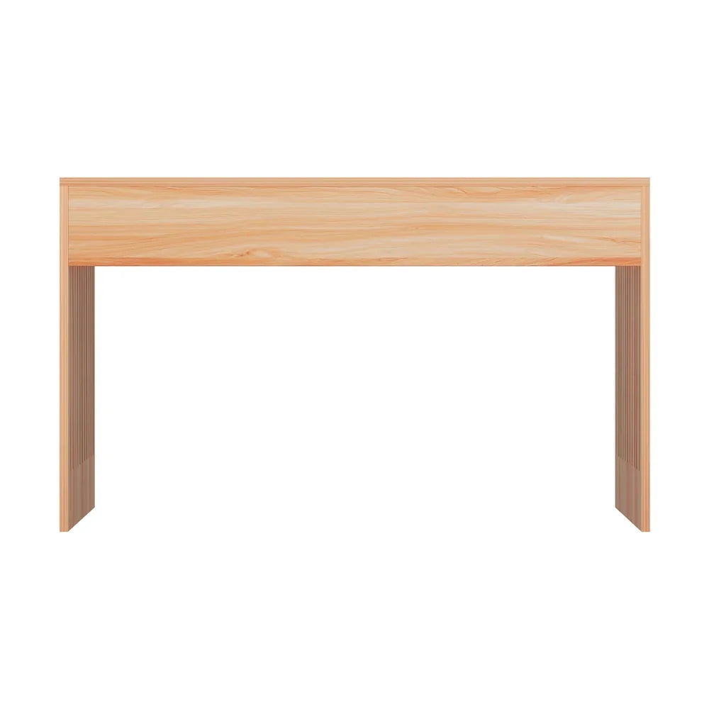 Artiss Coffee Table Rectangle Fluted Side 100CM - Mekamart Australia