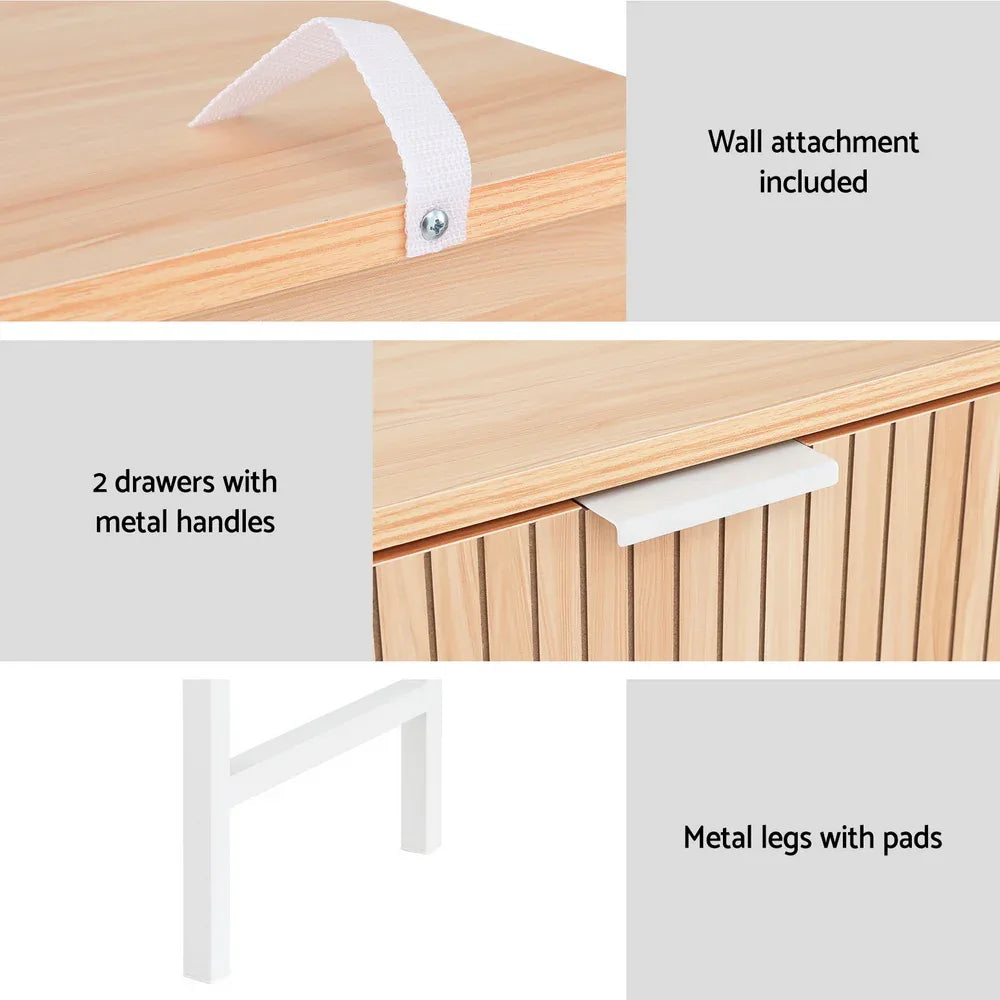 Artiss Console Table 2 Drawers 92CM - Mekamart Australia