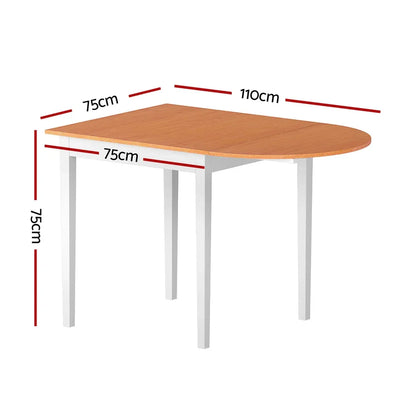1.1M Artiss Dining Table Extendable - Mekamart Australia