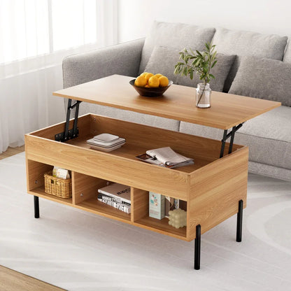 Artiss Coffee Table Lift-top Oak - Mekamart Australia