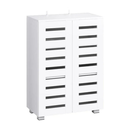 Artiss Shoe Rack Storage Cabinet 20 Pairs 5-tier White Alster - Mekamart Australia