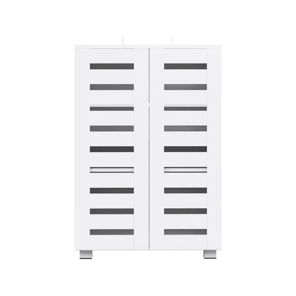 Artiss Shoe Rack Storage Cabinet 20 Pairs 5-tier White Alster - Mekamart Australia