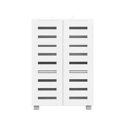 Artiss Shoe Rack Storage Cabinet 20 Pairs 5-tier White Alster - Mekamart Australia