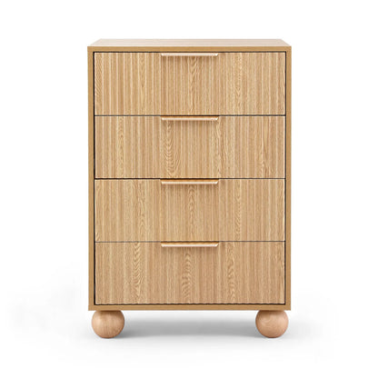 Artiss 4 Chest of Drawers Dresser Tallboy Pine - Mekamart Australia