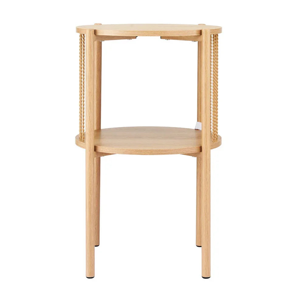 Artiss Coffee Table 2-Tier Round Wood - Mekamart Australia