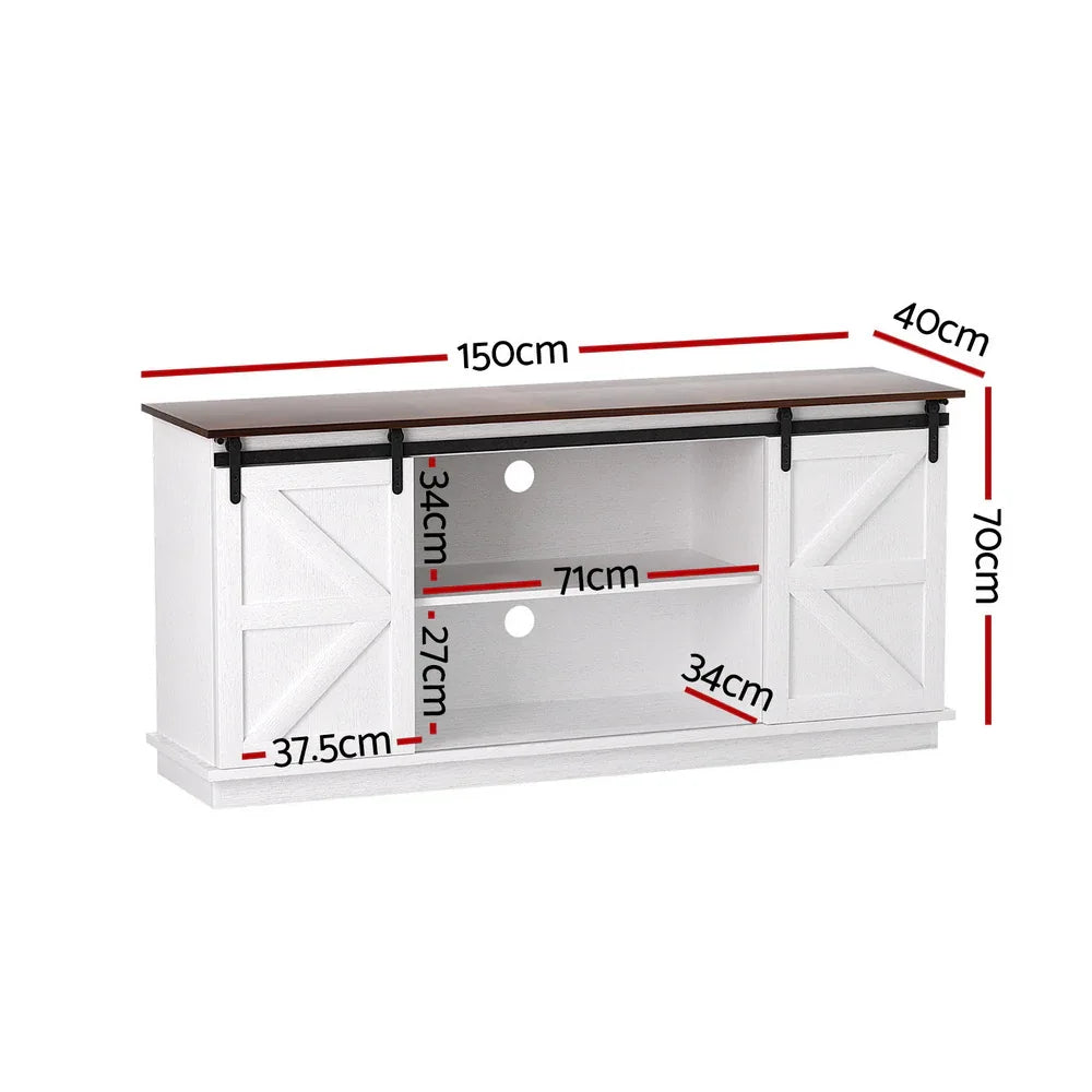 Artiss Buffet Sideboard Storage Cabinet Kitchen Cupboard Sliding Doors White - Mekamart Australia