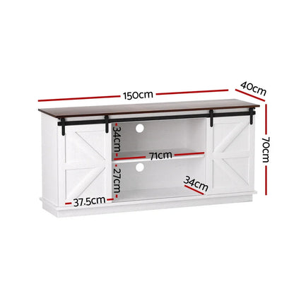 Artiss Buffet Sideboard Storage Cabinet Kitchen Cupboard Sliding Doors White - Mekamart Australia