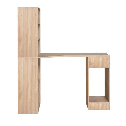 Artiss Computer Desk Bookshelf Drawer Cabinet Oak 120CM - Mekamart Australia