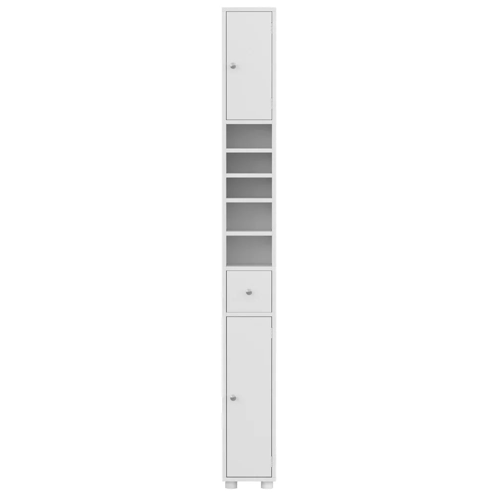 Artiss Bathroom Storage Cabinet 180cm Tall Slim Floor Cupboard Toilet Narrow Linen Tower - Mekamart Australia