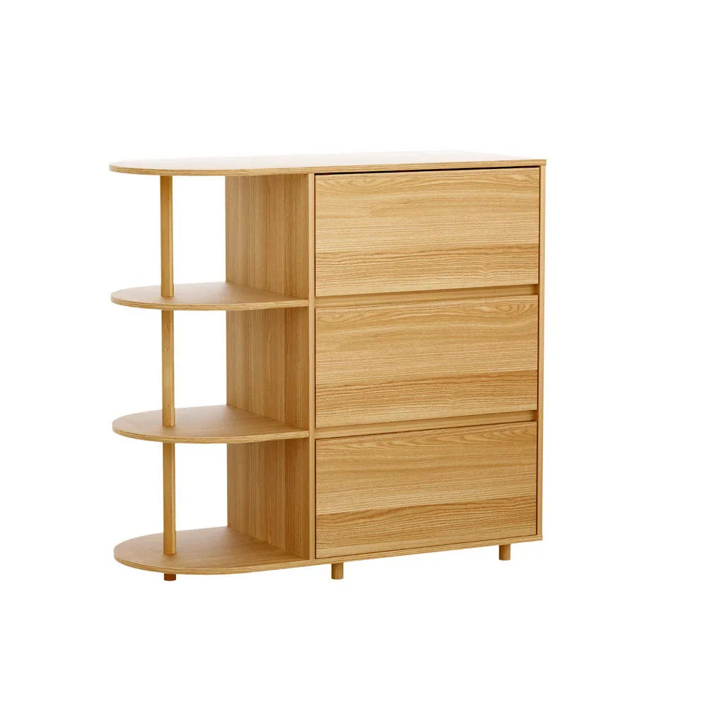 Artiss Chest of 3 Drawers Storage Cabinet 3 Shelves Pine - Mekamart Australia