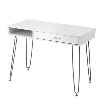 Artiss Computer Desk Drawer Cabinet Home Office Desks Workstation 100cm White - Mekamart Australia