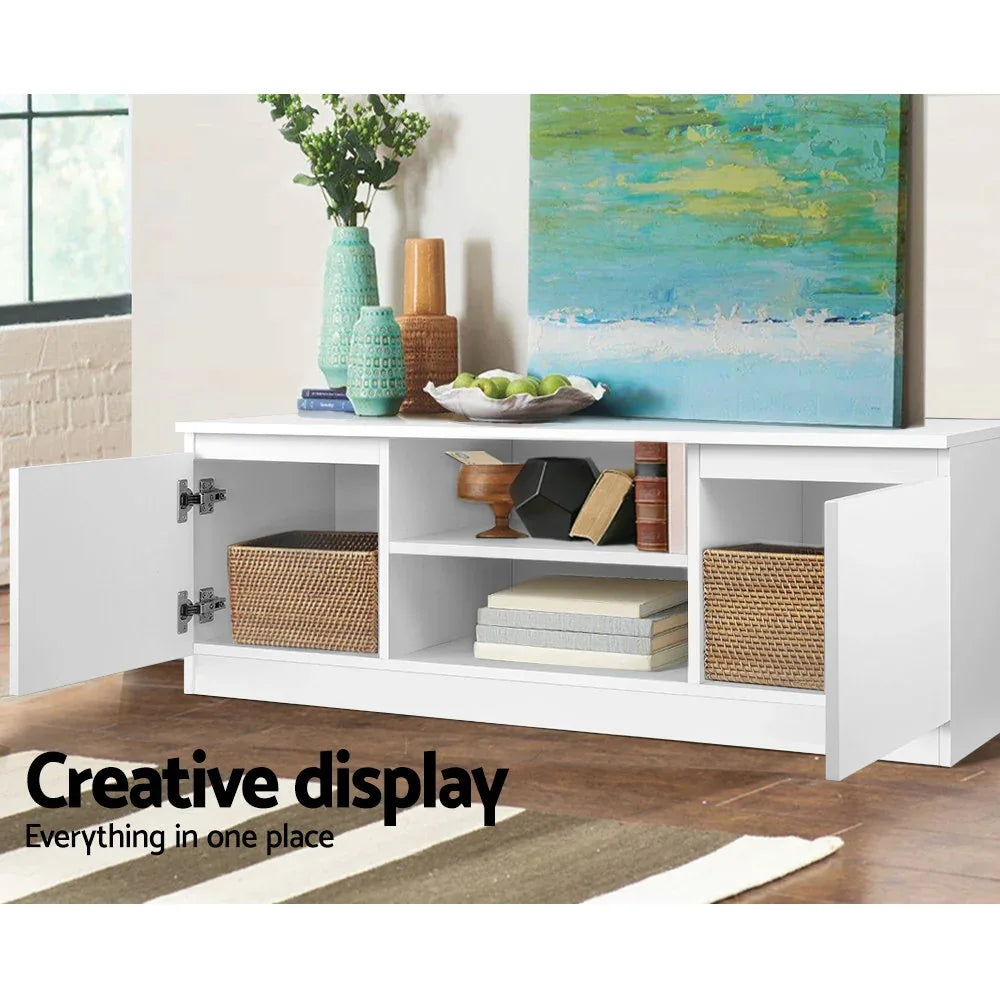 Artiss TV Cabinet Entertainment Unit 120cm White Anita - Mekamart Australia