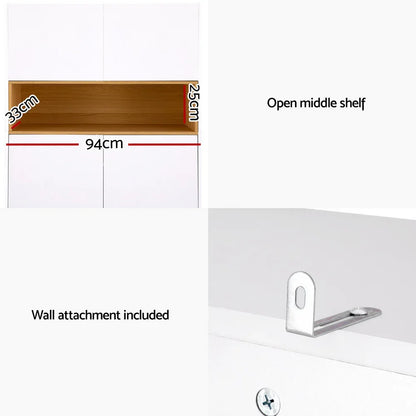 Artiss Shoe Rack Storage Cabinet 9 Tiers White - Mekamart Australia