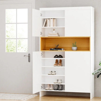 Artiss Shoe Rack Storage Cabinet 9 Tiers White - Mekamart Australia