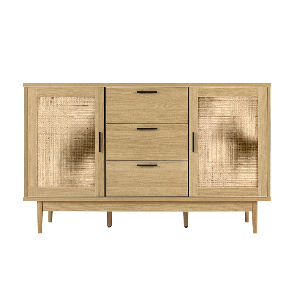 Artiss Rattan Buffet Sideboard - BRIONY Oak - Mekamart Australia