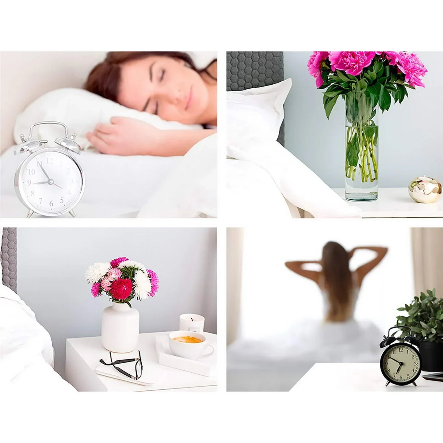 Artiss 2X Bedside Table 2 Drawers - BODEN White - Mekamart Australia