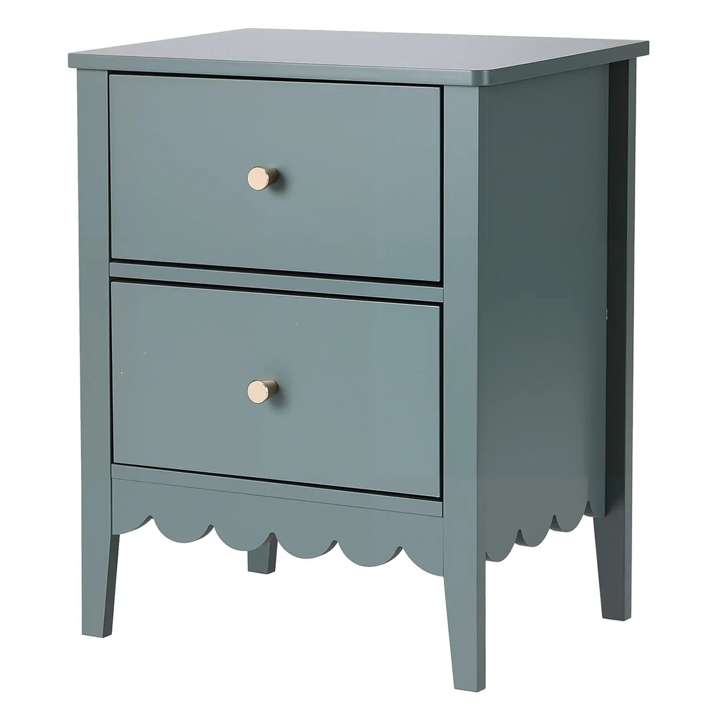Artiss Bedside Table 2 Drawers Bedroom Storage Nightstand Green - Mekamart Australia