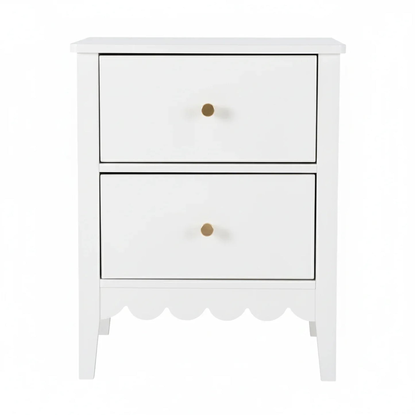 Artiss Bedside Table 2 Drawers Bedroom Storage Nightstand White - Mekamart Australia