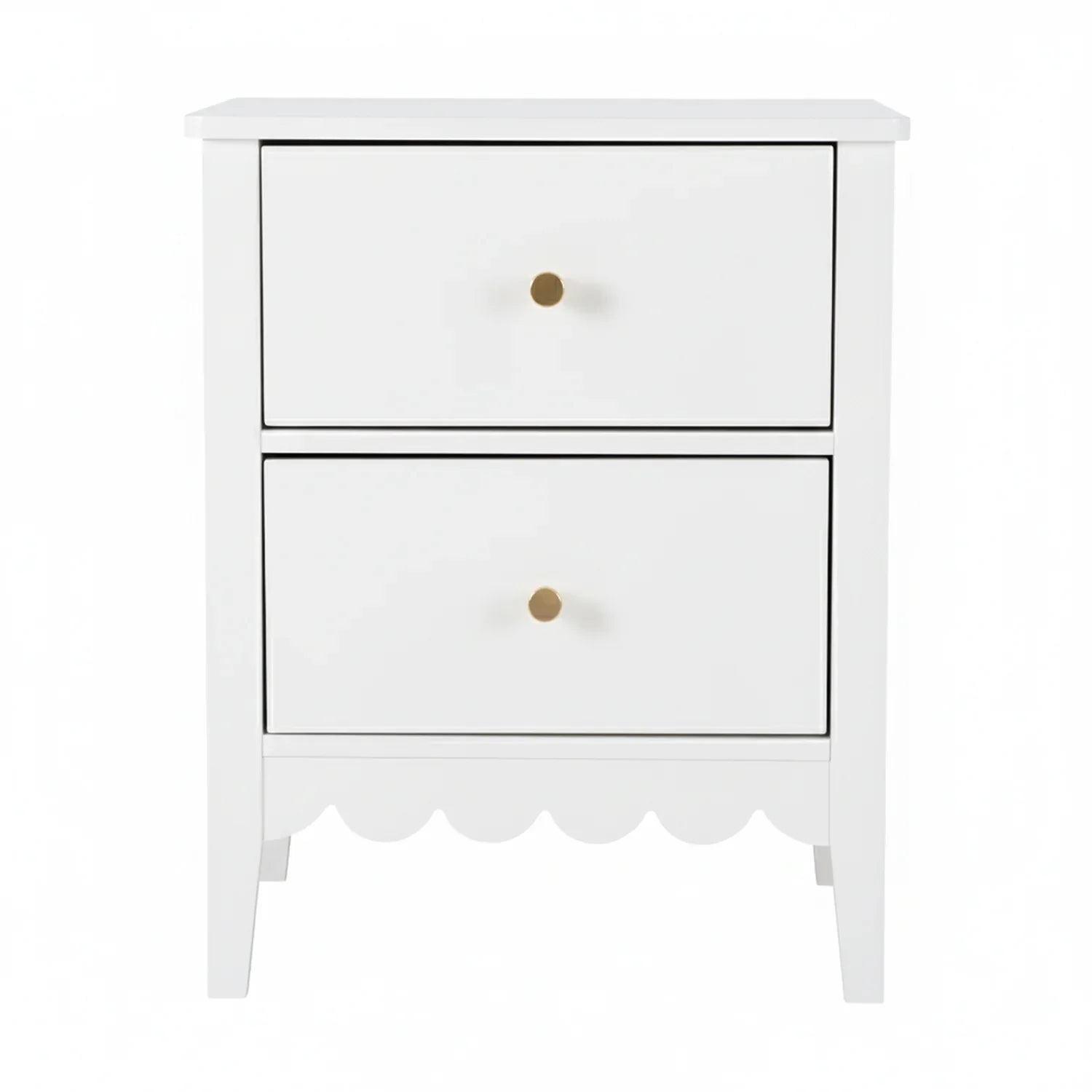 Artiss Bedside Table 2 Drawers Bedroom Storage Nightstand White - Mekamart Australia