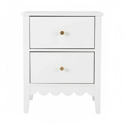 Artiss Bedside Table 2 Drawers Bedroom Storage Nightstand White - Mekamart Australia