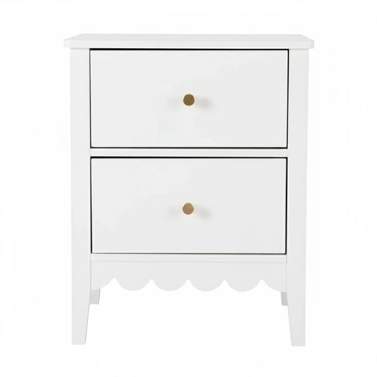 Artiss Bedside Table 2 Drawers Bedroom Storage Nightstand White - Mekamart Australia