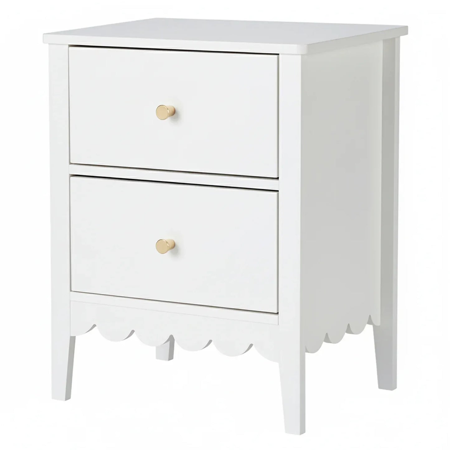 Artiss Bedside Table 2 Drawers Bedroom Storage Nightstand White - Mekamart Australia