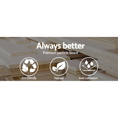 Artiss TV Cabinet Entertainment Unit 180cm Oak White Gary