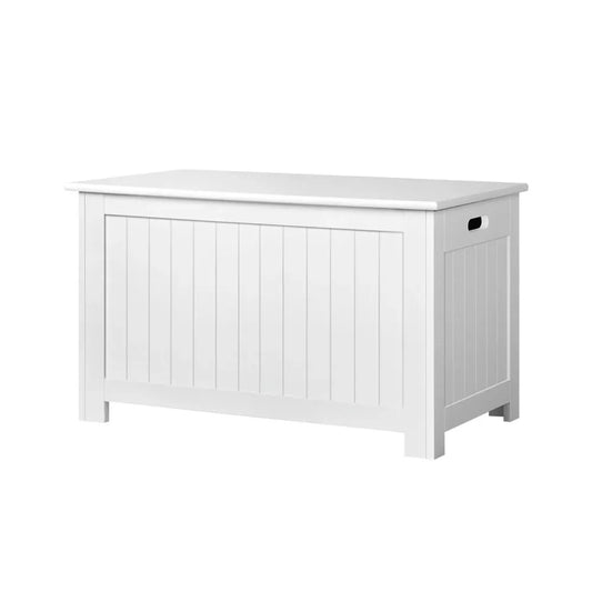 Keezi Kids Toy Box Chest Storage Blanket Children Clothes Room Organiser White