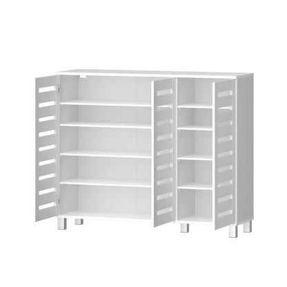 Artiss Shoe Rack Cabinet 30 Pairs Adjustable Shelf White - Mekamart Australia