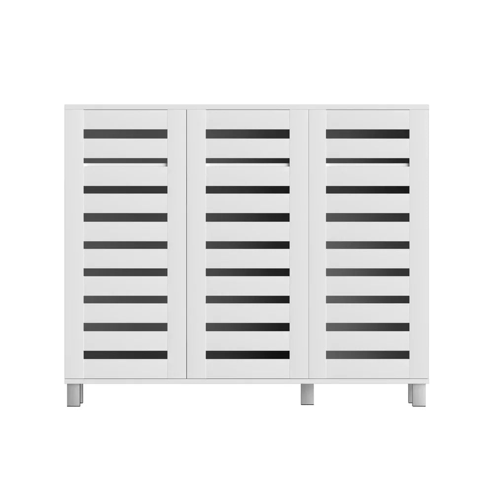 Artiss Shoe Rack Cabinet 30 Pairs Adjustable Shelf White - Mekamart Australia