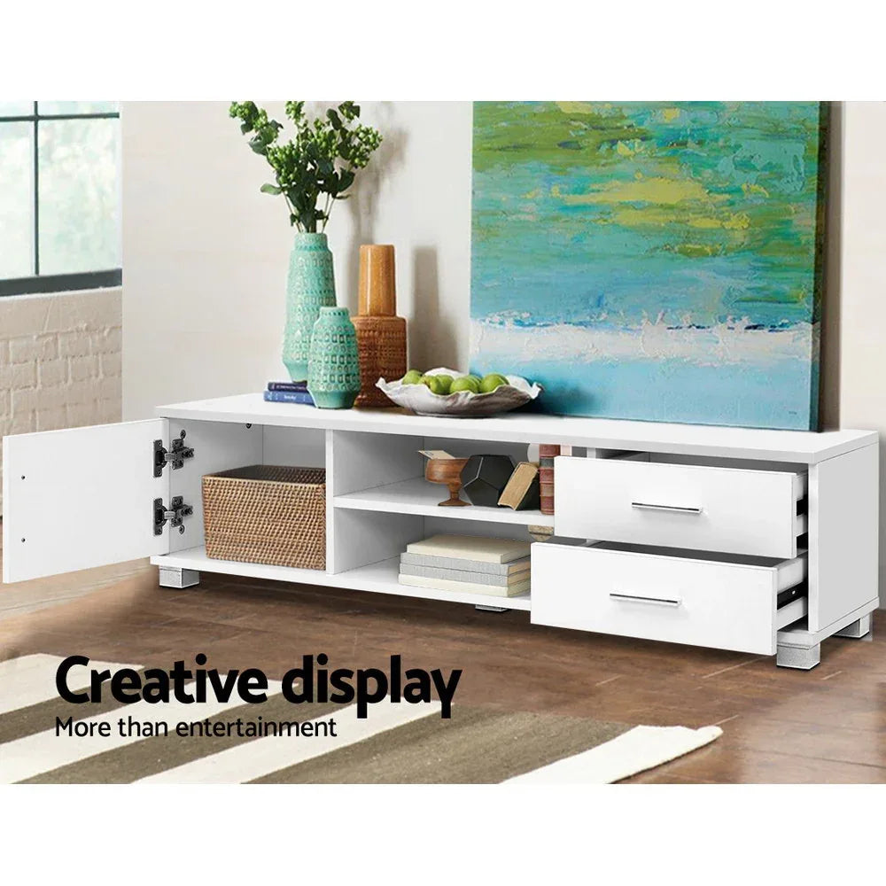Artiss Entertainment Unit TV Cabinet 120cm White Dylan - Mekamart Australia