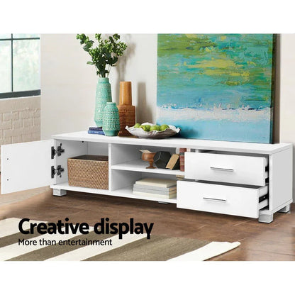 Artiss Entertainment Unit TV Cabinet 120cm White Dylan - Mekamart Australia