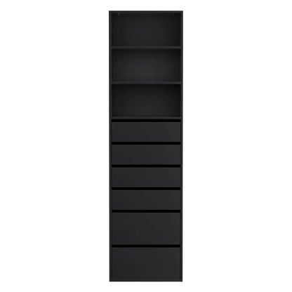 Artiss 6 Chest of Drawers Tallboy Cabinet Black - Mekamart Australia