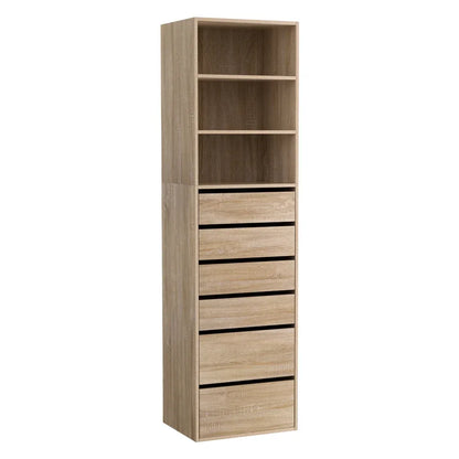 Artiss 6 Chest of Drawers Tallboy Cabinet Pine - Mekamart Australia